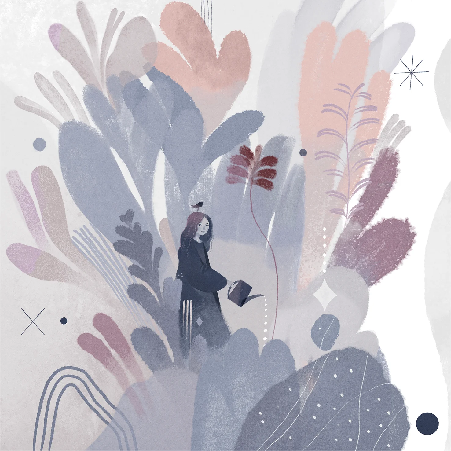 Autumn Flowers - Illustration