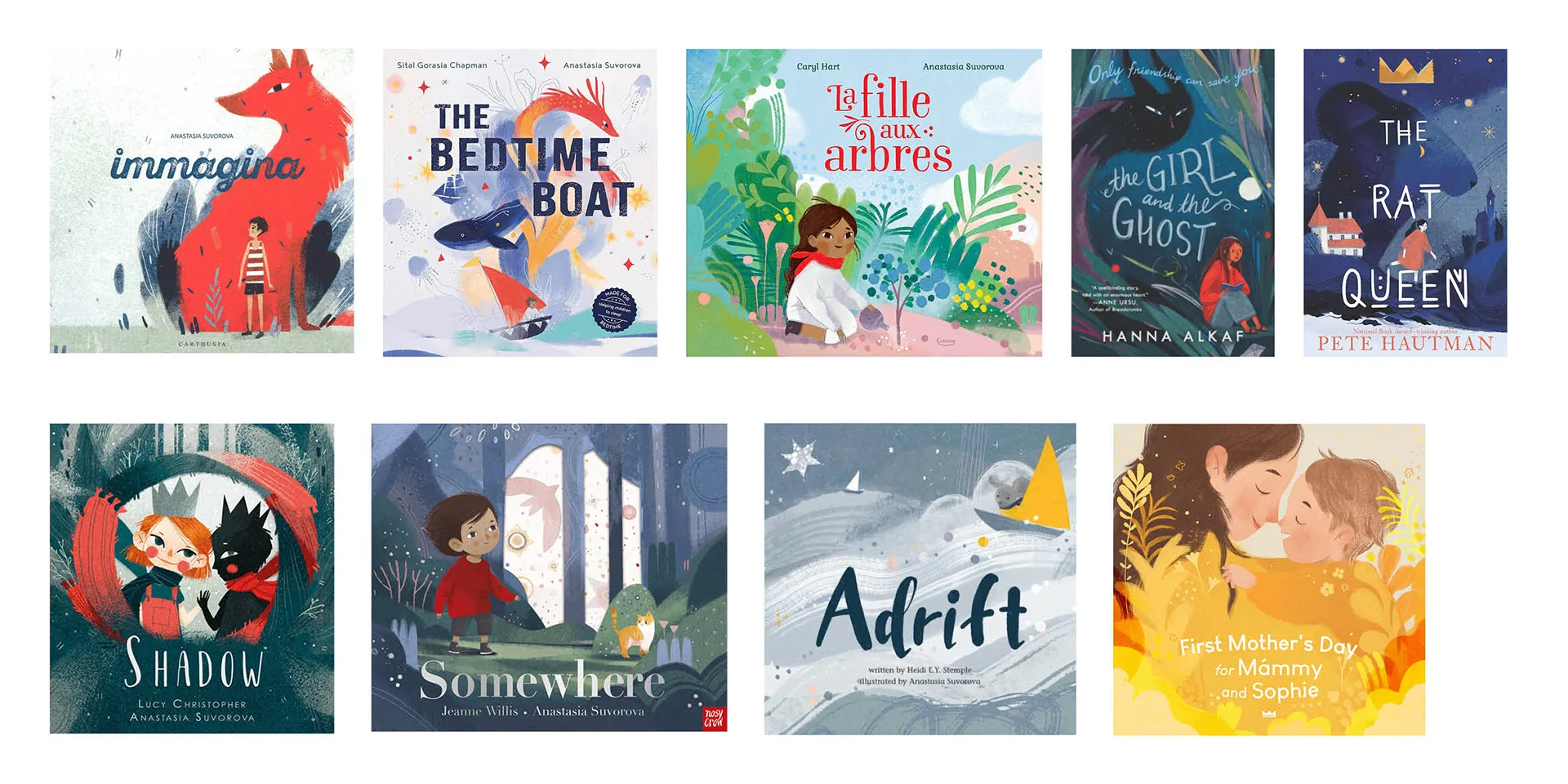 Anastasia Suvorova's published books display